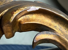 Load image into Gallery viewer, Vintage Gilded Gold Mirror - Oval Vertical Hang