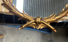 Load image into Gallery viewer, Vintage Gilded Gold Mirror - Oval Vertical Hang