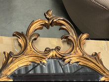 Load image into Gallery viewer, Vintage Gilded Gold Mirror - Oval Vertical Hang
