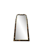 Load image into Gallery viewer, Ethan Allen Chinoiserie Framed Mirror 1980s - Black with Gold Drawings