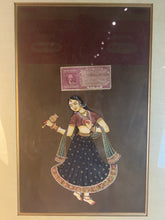 Load image into Gallery viewer, Vintage Jodhpur Government Stamp, Mumbai India with Traditional Indian Lady