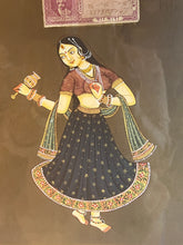 Load image into Gallery viewer, Vintage Jodhpur Government Stamp, Mumbai India with Traditional Indian Lady