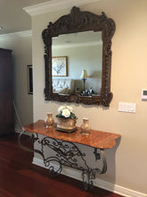 Load image into Gallery viewer, Vintage Carved Mahogany Mirror - Mid to late 20th Century