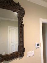 Load image into Gallery viewer, Vintage Carved Mahogany Mirror - Mid to late 20th Century