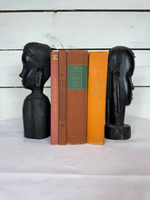 Load image into Gallery viewer, Mid Century Besmo African Tribal Bust Sculpture Carved in Ebony Wood Man & Woman - Sold as a set of two