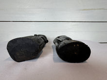 Load image into Gallery viewer, Mid Century Besmo African Tribal Bust Sculpture Carved in Ebony Wood Man & Woman - Sold as a set of two