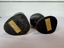 Load image into Gallery viewer, Mid Century Besmo African Tribal Bust Sculpture Carved in Ebony Wood Small Man & Woman - Sold as a Set of Two