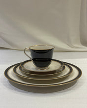 Load image into Gallery viewer, Noritake Ivory China - Model 7274 Ivory & Ebony, Made in Japan - 11 Place Settings - Sold as a Set
