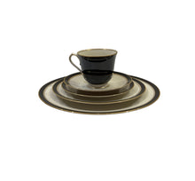 Load image into Gallery viewer, Noritake Ivory China - Model 7274 Ivory & Ebony, Made in Japan - 11 Place Settings - Sold as a Set