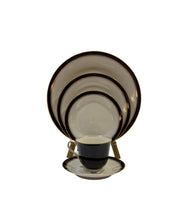 Load image into Gallery viewer, Noritake Ivory China - Model 7274 Ivory & Ebony, Made in Japan - 11 Place Settings - Sold as a Set