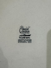 Load image into Gallery viewer, Vintage Snow Couple Hand Painted Collection Holiday Plates by Tabletops Unlimited