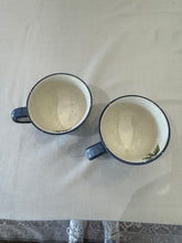 Load image into Gallery viewer, Vintage Blue Snowman Mugs / Soup Mugs - Sold individually