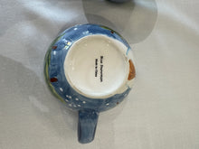 Load image into Gallery viewer, Vintage Blue Snowman Mugs / Soup Mugs - Sold individually