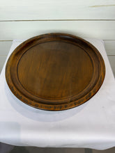 Load image into Gallery viewer, Round Wooden Raised Tray