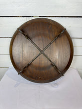 Load image into Gallery viewer, Round Wooden Raised Tray