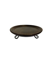 Load image into Gallery viewer, Round Wooden Raised Tray