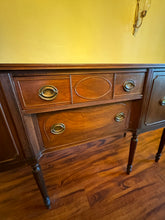 Load image into Gallery viewer, Hepplewhite Style 20th Century Reproduction Mahogany Server, Buffet, Sideboard, Credenza