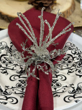 Load image into Gallery viewer, Silver Beaded Seaburst Napkin Rings - Set of 8