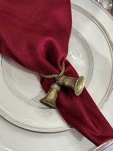 Load image into Gallery viewer, Vintage Pewter Tassel Napkin Rings - Set of 10
