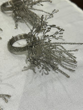 Load image into Gallery viewer, Silver Beaded Seaburst Napkin Rings - Set of 8