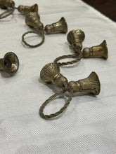 Load image into Gallery viewer, Vintage Pewter Tassel Napkin Rings - Set of 10