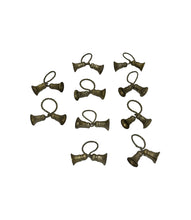 Load image into Gallery viewer, Vintage Pewter Tassel Napkin Rings - Set of 10