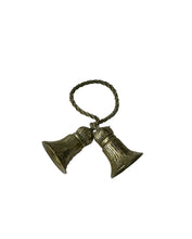 Load image into Gallery viewer, Vintage Pewter Tassel Napkin Rings - Set of 10