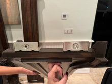 Load image into Gallery viewer, 1990s Marge Carson Segovia Collection King Bed Frame With Iron Grills