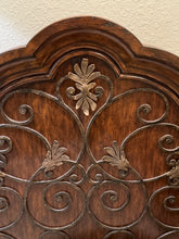 Load image into Gallery viewer, 1990s Marge Carson Segovia Collection King Bed Frame With Iron Grills