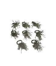 Load image into Gallery viewer, Silver Beaded Seaburst Napkin Rings - Set of 8