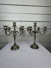 Load image into Gallery viewer, Vintage Silverplated 5 Candle Candelabra