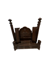 Load image into Gallery viewer, 1990s Marge Carson Segovia Collection King Bed Frame With Iron Grills