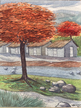 Load image into Gallery viewer, Flamboyant / Royal Poinciana Trees - Watercolor Painting by V. Mendez