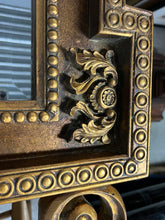 Load image into Gallery viewer, Mid 20th Century Italian Baroque Style Large Gold Carved Giltwood Mirror - Hangs Vertically