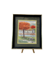 Load image into Gallery viewer, Flamboyant / Royal Poinciana Trees - Watercolor Painting by V. Mendez