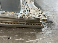 Load image into Gallery viewer, Ornate Silver Mirror - Medium Sized, Can be customized, Hangs horizontally or vertically