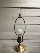 Load image into Gallery viewer, Waterford Crystal & Polished Brass Table Lamp in the Hollywood Regency Style - without shade