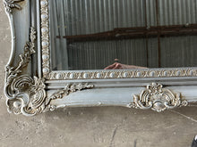Load image into Gallery viewer, Ornate Silver Mirror - Medium Sized, Can be customized, Hangs horizontally or vertically