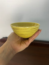 Load image into Gallery viewer, Vintage Studio Nova Samba Yellow Hand Painted Stoneware - Asian Rice Bowls - Fruit & Dessert Bowls - Set of 8