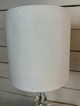 Load image into Gallery viewer, Glass Diamond Shaped Lamps with Shades - Set of Two