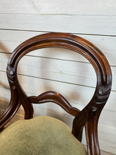 Load image into Gallery viewer, Antique Victorian Balloon Back Boudoir Side Chairs - Set of Two
