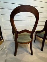 Load image into Gallery viewer, Antique Victorian Balloon Back Boudoir Side Chairs - Set of Two