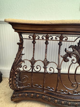 Load image into Gallery viewer, Pulaski Casa Cristina Collection Stone & Wrought Iron Credenza Sideboard
