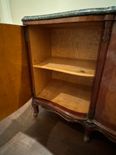 Load image into Gallery viewer, Antique French Louis XV Style Marble Top Marquetry Credenza/Sideboard/Buffet