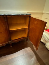 Load image into Gallery viewer, Antique French Louis XV Style Marble Top Marquetry Credenza/Sideboard/Buffet