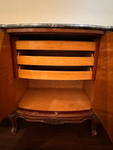 Load image into Gallery viewer, Antique French Louis XV Style Marble Top Marquetry Credenza/Sideboard/Buffet