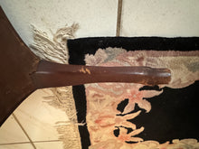 Load image into Gallery viewer, 1940s Victorian Carved Mahogany Red Wine Velvet Parlor Settee /Loveseat / Sofa / Couch