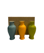 Load image into Gallery viewer, Vintage Middle Kingdom Glossy Mini Bud Vases - Boxed Set of 3
