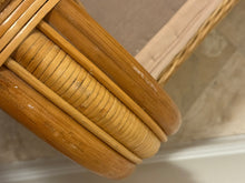 Load image into Gallery viewer, Vintage Woven Rattan Armchair with Cushions