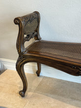 Load image into Gallery viewer, Maitland Smith Vintage Cane Bench
